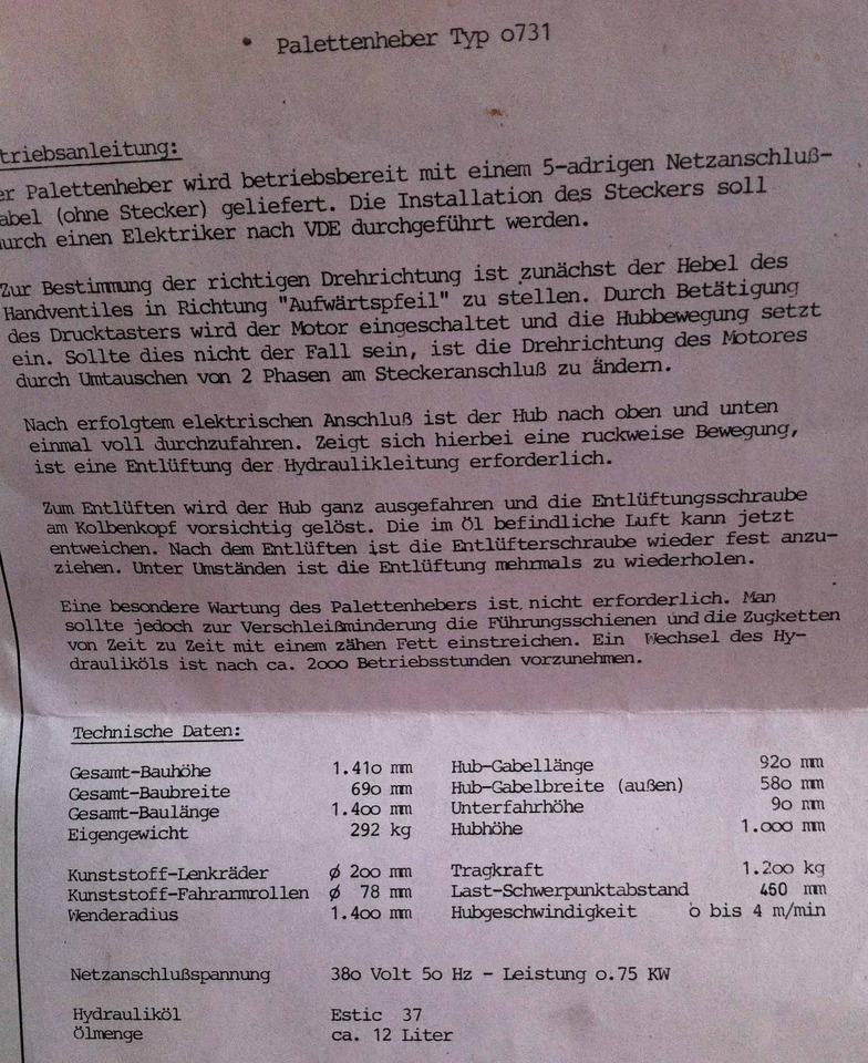 Two electric pallet lifters Butler 1200 - Niederhubwagen: das Bild 4 Two electric pallet lifters Butler 1200 - Niederhubwagen: das Bild 4