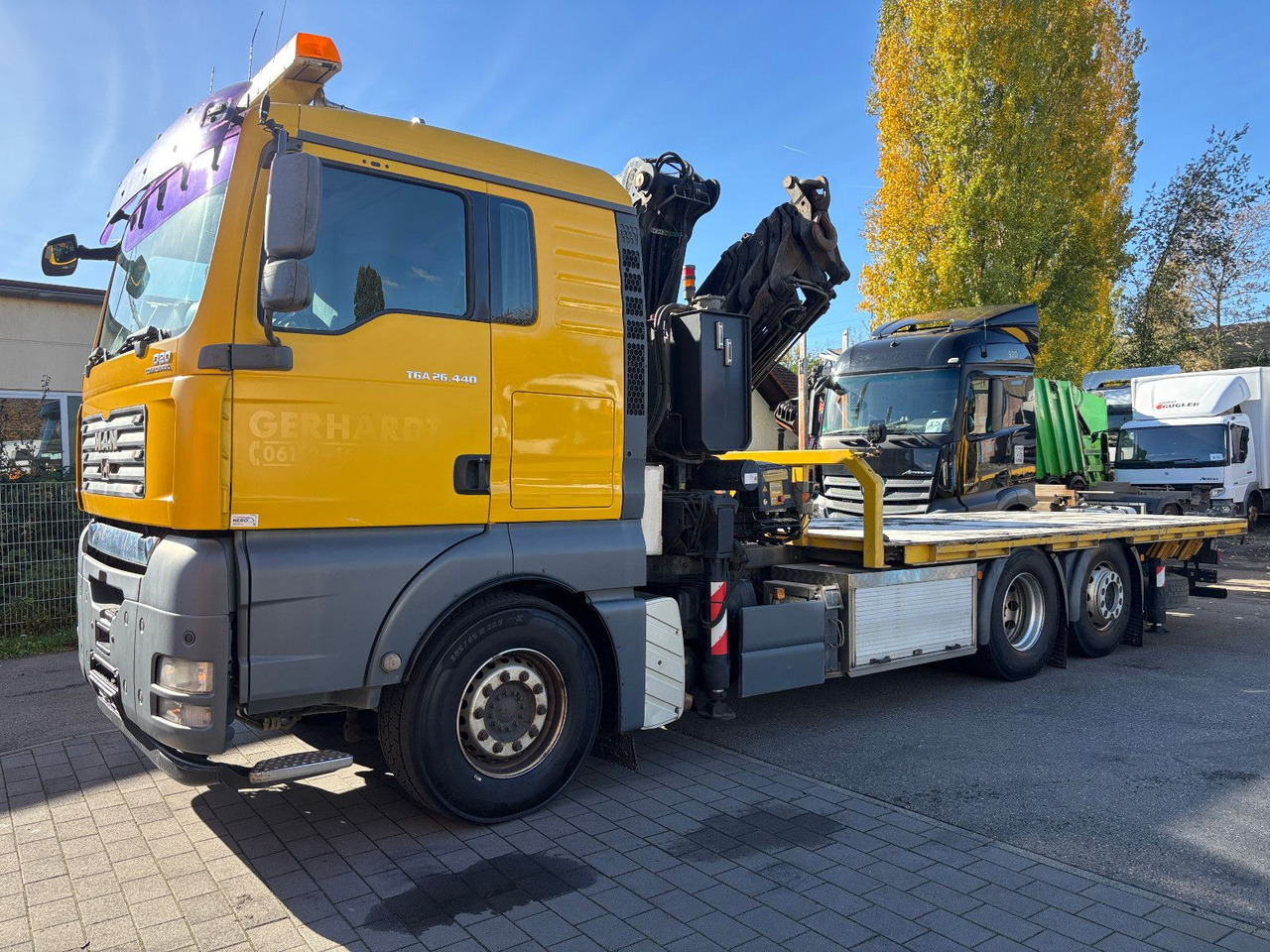 MAN TGA 26.440 FASSI F450AXP Containerauf./Lenkachse - Autokran: das Bild 1 MAN TGA 26.440 FASSI F450AXP Containerauf./Lenkachse - Autokran: das Bild 1