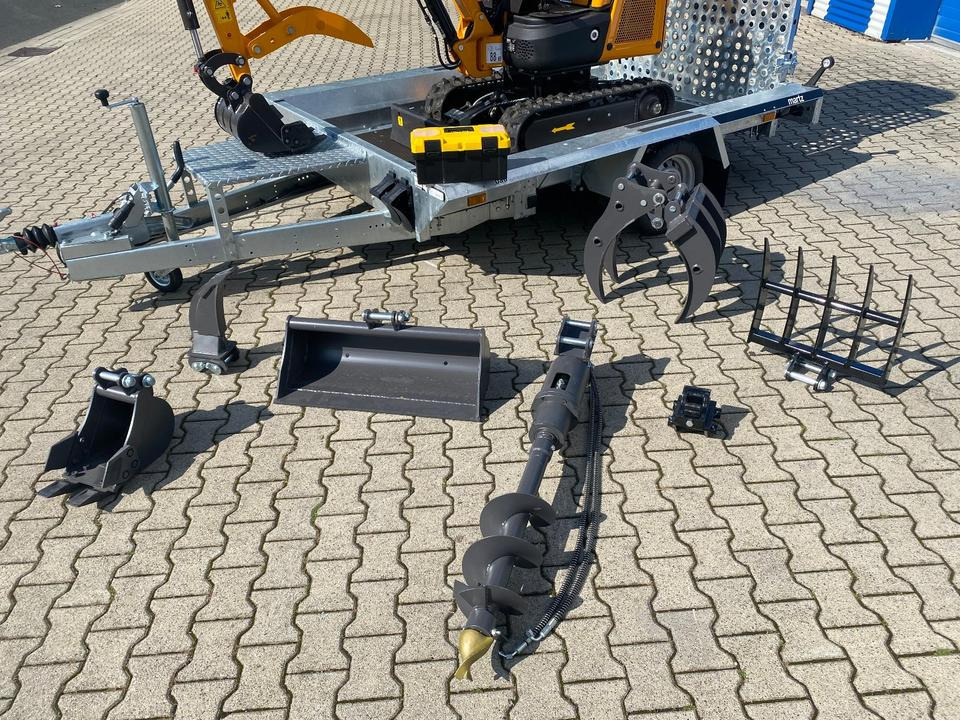 Minibagger BK1300JSR + Tieflader + Zubehör *INKL.19% MWST*BERGER KRAUS*VERSTELLFAHRWERK* - Minibagger: das Bild 2 Minibagger BK1300JSR + Tieflader + Zubehör *INKL.19% MWST*BERGER KRAUS*VERSTELLFAHRWERK* - Minibagger: das Bild 2