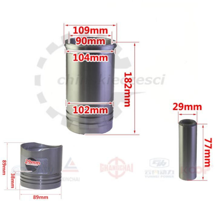 Tłok Tuleja Xinchai C490BPG Wózek widłowy HC-HANGCHA CPCD zhejiang - Kolbe/ Ring/ Laufbuchse für Baumaschine: das Bild 2 Tłok Tuleja Xinchai C490BPG Wózek widłowy HC-HANGCHA CPCD zhejiang - Kolbe/ Ring/ Laufbuchse für Baumaschine: das Bild 2