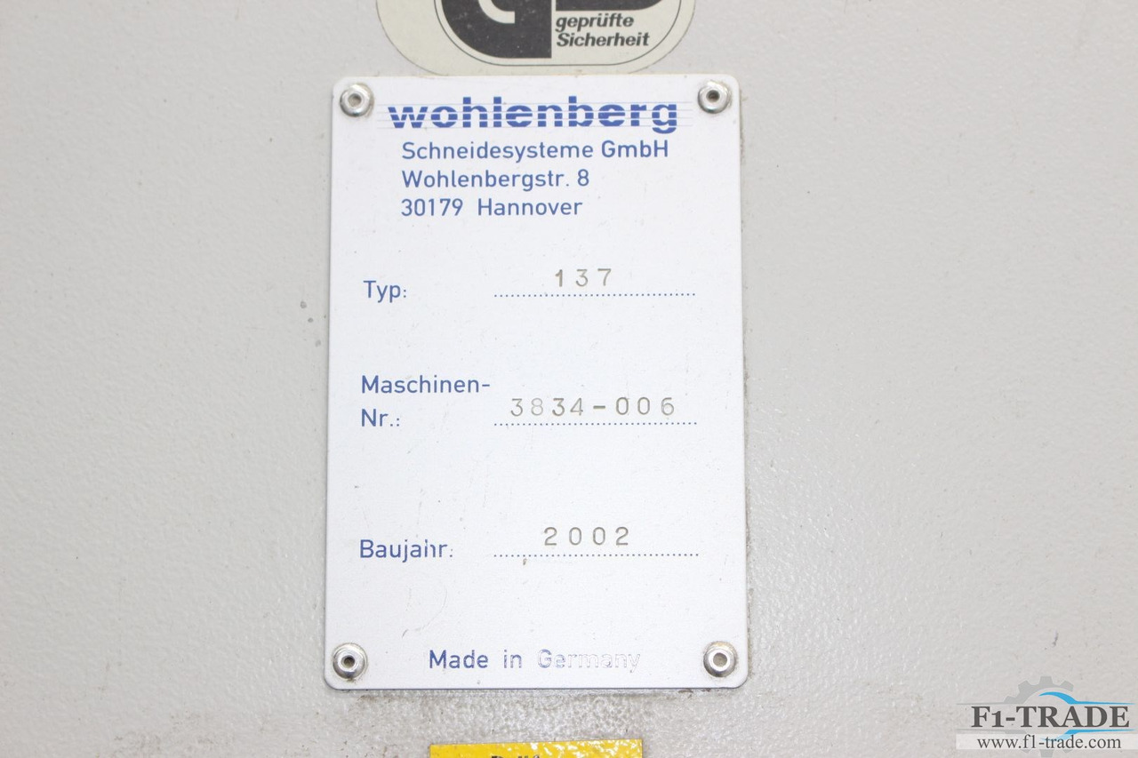 Wohlenberg 137 CUT-Tec - Papierschneidemaschine: das Bild 5 Wohlenberg 137 CUT-Tec - Papierschneidemaschine: das Bild 5