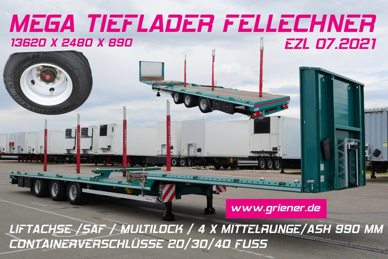 SP32 -G39 MEGA/JUMBO/LIFT/ CONTAINER /FELLECHNER - Pritschenauflieger/ Plattformauflieger: das Bild 1 SP32 -G39 MEGA/JUMBO/LIFT/ CONTAINER /FELLECHNER - Pritschenauflieger/ Plattformauflieger: das Bild 1