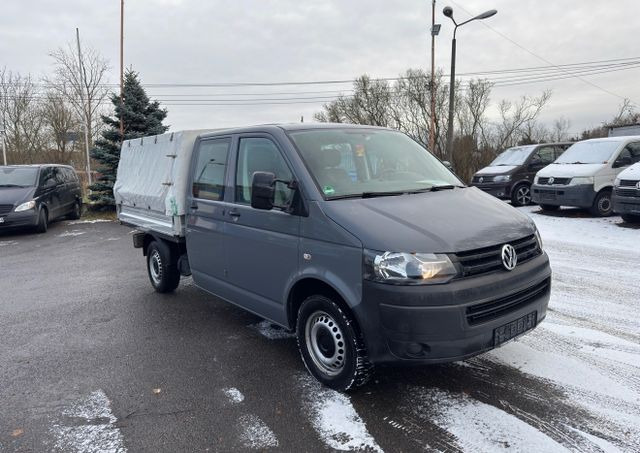 Volkswagen T5 Transporter Pritsche Pritsche Doppelkabine - Transporter mit Plane: das Bild 2 Volkswagen T5 Transporter Pritsche Pritsche Doppelkabine - Transporter mit Plane: das Bild 2