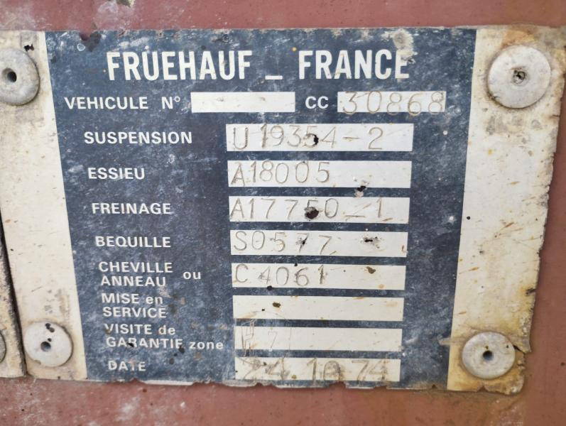 Kipper Auflieger FRUEHAUF Semi benne ED 32: das Bild 10