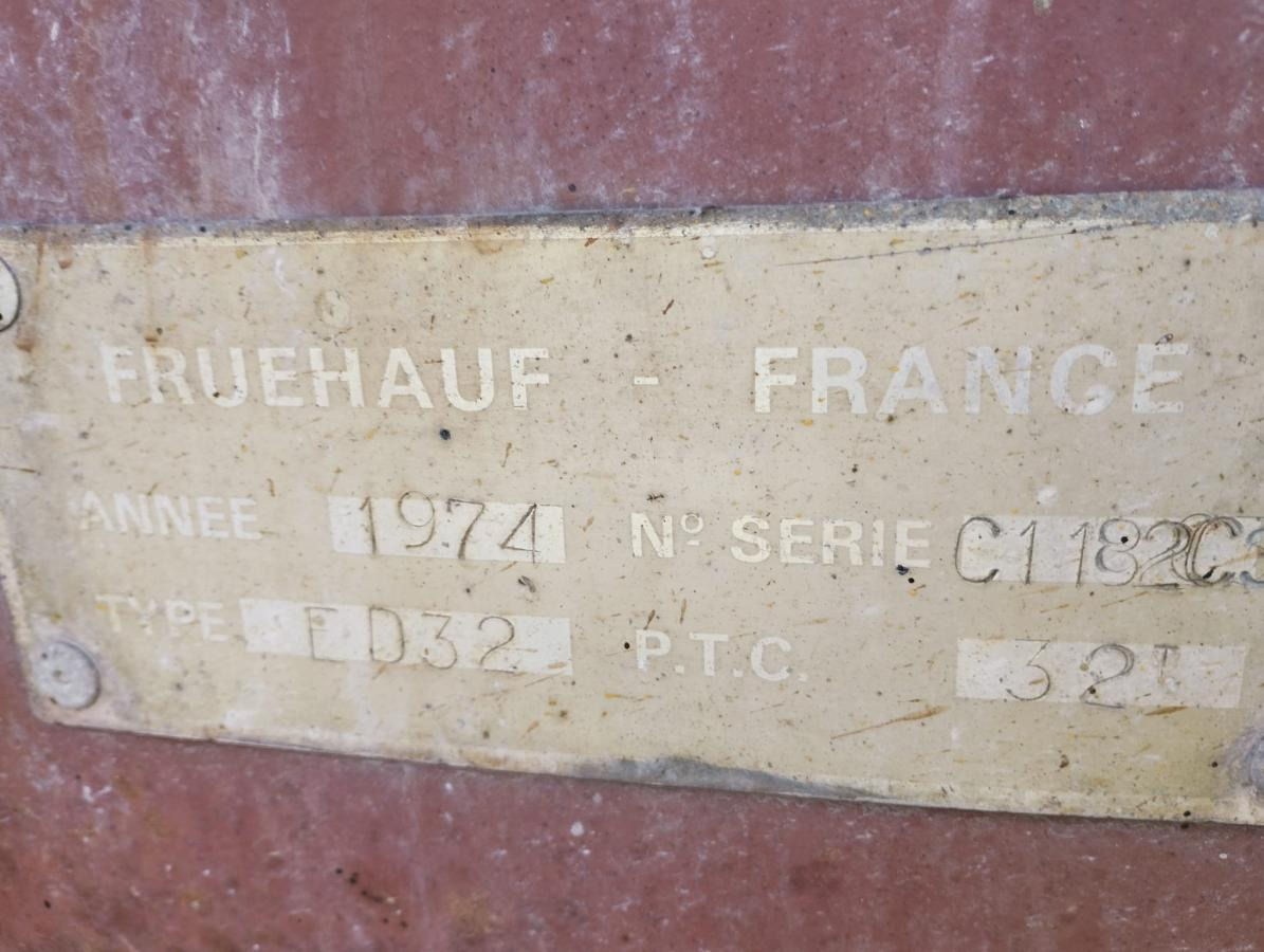 Kipper Auflieger FRUEHAUF Semi benne ED 32: das Bild 11