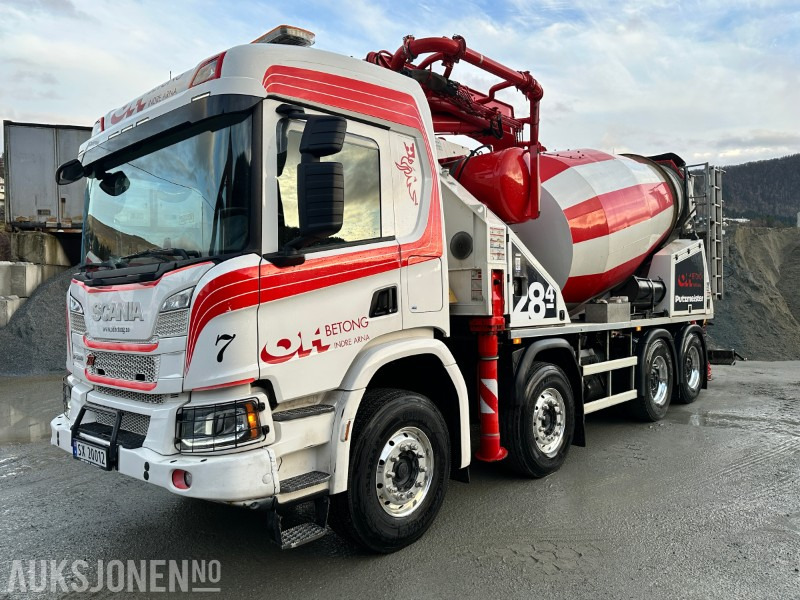 2021 Scania P500XT 8X4 Putzmeister PUMI 28-4 Betongpumpe, 83413km - Betonmischer LKW: das Bild 1 2021 Scania P500XT 8X4 Putzmeister PUMI 28-4 Betongpumpe, 83413km - Betonmischer LKW: das Bild 1