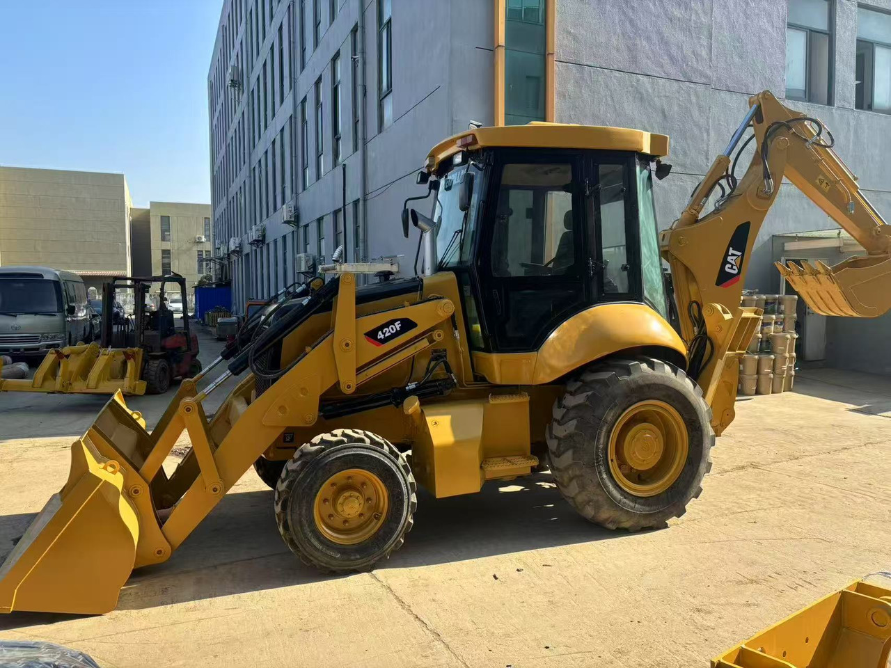 Baggerlader Caterpillar 420 Backhoe Loader CAT 420F Telescopic Boom JCB 3CX 4CX In Great Work Performance: das Bild 6 Baggerlader Caterpillar 420 Backhoe Loader CAT 420F Telescopic Boom JCB 3CX 4CX In Great Work Performance: das Bild 6