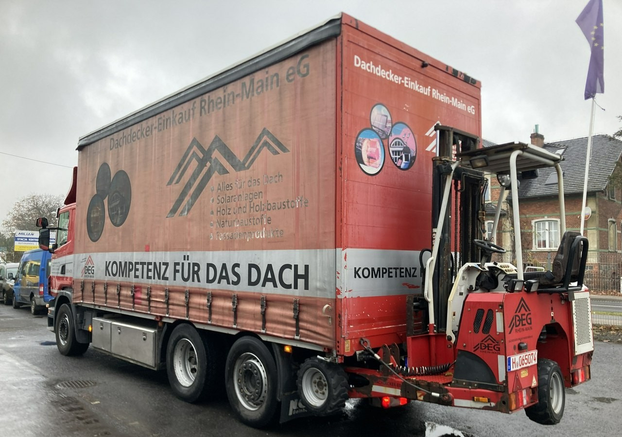 Inna Inny Scania G320 Wózek PALFINGER Firanka Plandeka plandeka Moffett 2012 - Transporter mit Plane: das Bild 2 Inna Inny Scania G320 Wózek PALFINGER Firanka Plandeka plandeka Moffett 2012 - Transporter mit Plane: das Bild 2