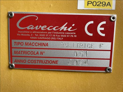 Lebensmittelmaschine Cavecchi Pulitrice F Cheese cleaning machine: das Bild 6
