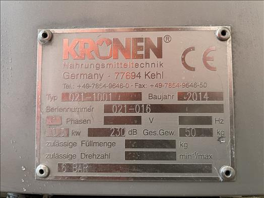 Lebensmittelmaschine Kronen S021 vegetable cutting machine: das Bild 7 Lebensmittelmaschine Kronen S021 vegetable cutting machine: das Bild 7