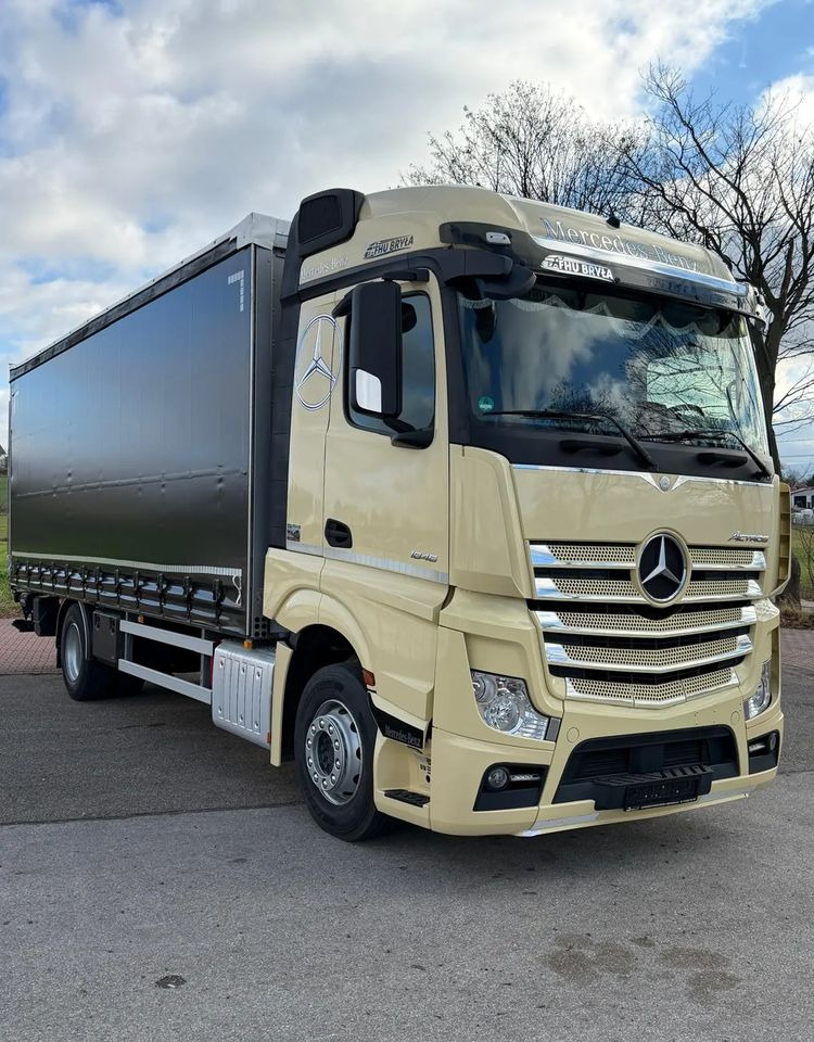 Mercedes-Benz ACTROS 1846 / FIRANKA / WINDA / 18 EUROPALET / AUTOMAT / Z NIEMIEC / 2019 / PRZEBIEG 370 TYŚ KM - Plane LKW: das Bild 1 Mercedes-Benz ACTROS 1846 / FIRANKA / WINDA / 18 EUROPALET / AUTOMAT / Z NIEMIEC / 2019 / PRZEBIEG 370 TYŚ KM - Plane LKW: das Bild 1