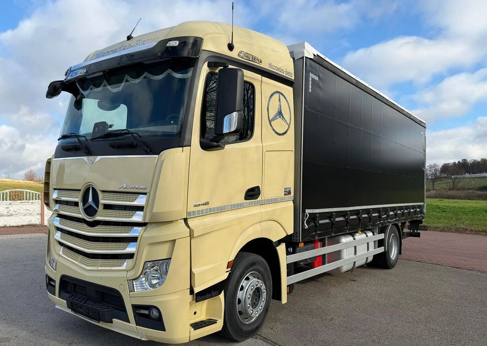Mercedes-Benz ACTROS 1846 / FIRANKA / WINDA / 18 EUROPALET / AUTOMAT / Z NIEMIEC / 2019 / PRZEBIEG 370 TYŚ KM - Plane LKW: das Bild 2 Mercedes-Benz ACTROS 1846 / FIRANKA / WINDA / 18 EUROPALET / AUTOMAT / Z NIEMIEC / 2019 / PRZEBIEG 370 TYŚ KM - Plane LKW: das Bild 2