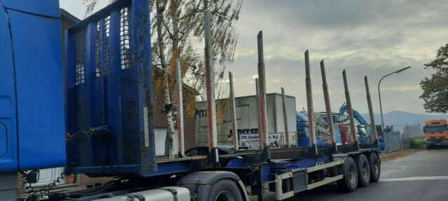 Kässbohrer SCV Plattform Mit Rungen 3 Achser - Holzauflieger: das Bild 3 Kässbohrer SCV Plattform Mit Rungen 3 Achser - Holzauflieger: das Bild 3