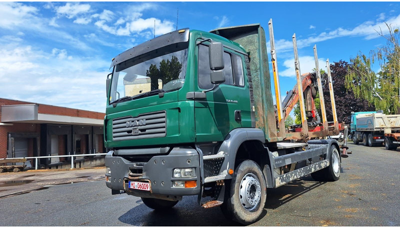 MAN TGA 18.480 Holz LKW - Holztransporter, Autokran: das Bild 1 MAN TGA 18.480 Holz LKW - Holztransporter, Autokran: das Bild 1