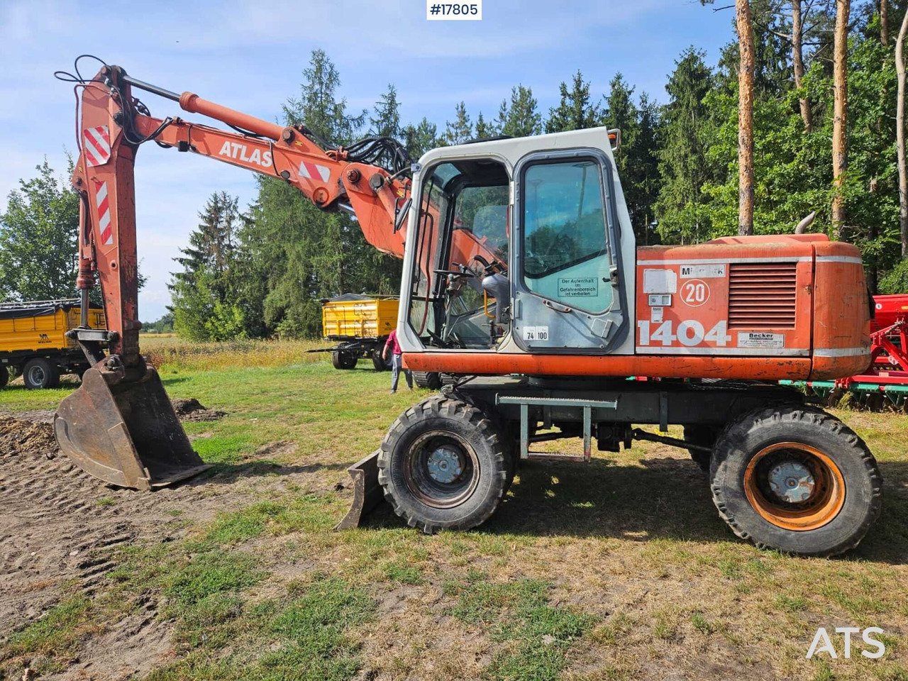 1995 Atlas 1404 - Mobilbagger: das Bild 4 1995 Atlas 1404 - Mobilbagger: das Bild 4