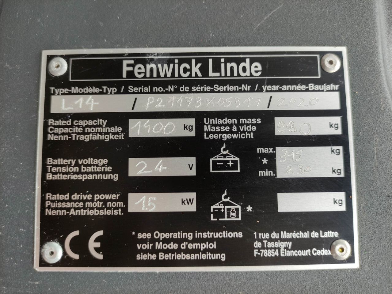 Linde L14-1173 - Hochhubwagen: das Bild 5 Linde L14-1173 - Hochhubwagen: das Bild 5