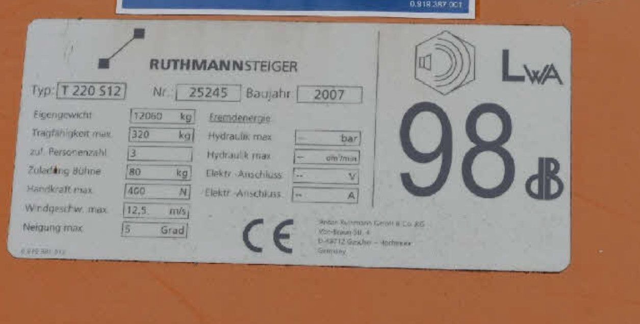 Mercedes-Benz ATEGO 4X4 1324 Hub Steiger Ruthmann T220 - LKW mit Arbeitsbühne: das Bild 3 Mercedes-Benz ATEGO 4X4 1324 Hub Steiger Ruthmann T220 - LKW mit Arbeitsbühne: das Bild 3