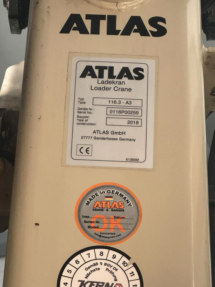 Mercedes-Benz Atego / 1324 MEILLER 4X4 KRAN ATLAS 116.3 Kipper - Kipper, Autokran: das Bild 3 Mercedes-Benz Atego / 1324 MEILLER 4X4 KRAN ATLAS 116.3 Kipper - Kipper, Autokran: das Bild 3