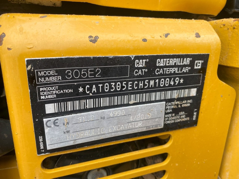 Minibagger Caterpillar 305 E II AIRCO!: das Bild 15