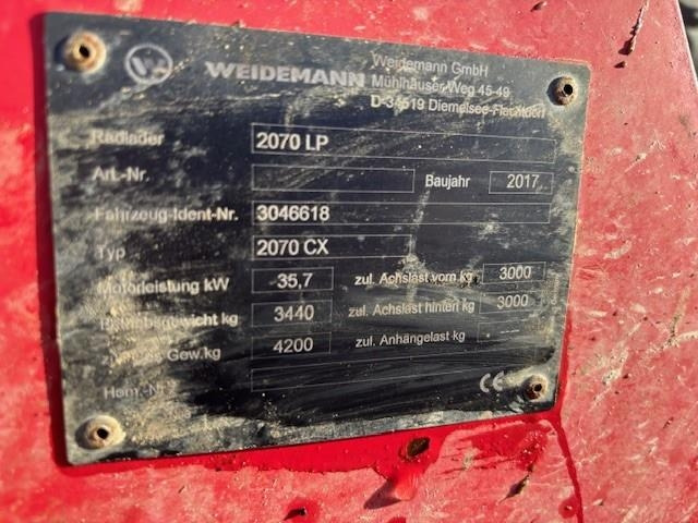 Weidemann 2070 CX LP - Radlader: das Bild 4 Weidemann 2070 CX LP - Radlader: das Bild 4