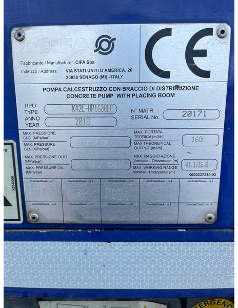 Volvo FMX K-series 42 L - Stationäre Betonpumpe: das Bild 4 Volvo FMX K-series 42 L - Stationäre Betonpumpe: das Bild 4