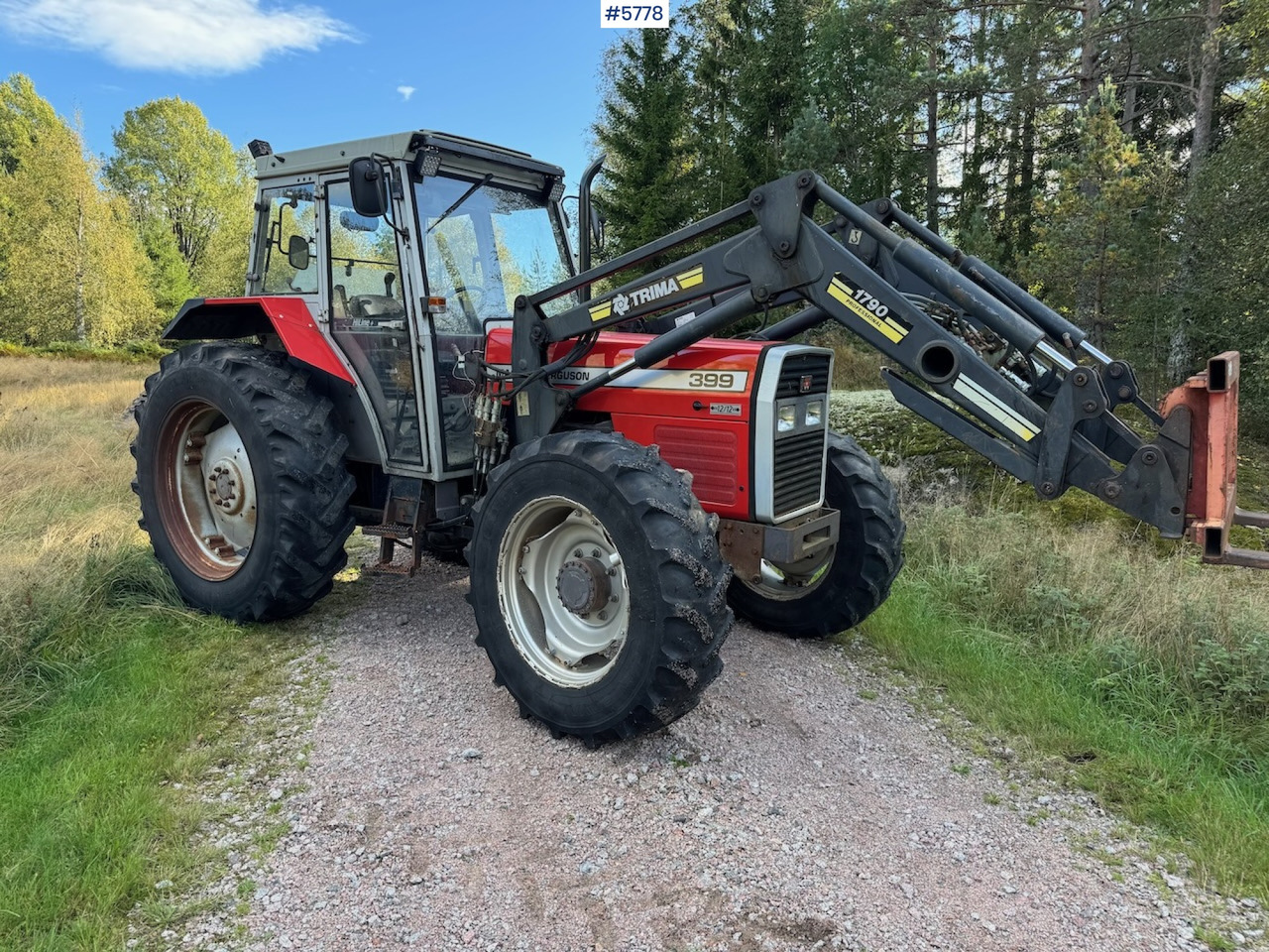 1995 Massey Ferguson 399 w/ front loader. - Traktor: das Bild 1 1995 Massey Ferguson 399 w/ front loader. - Traktor: das Bild 1