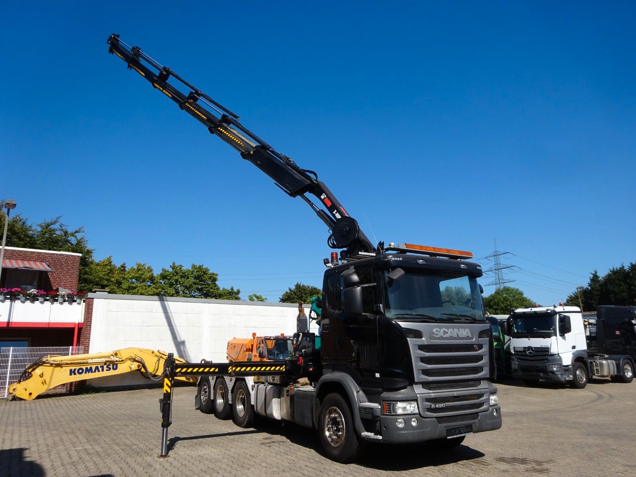 Scania R490 Abroller + HIAB 302E-6 Bj.2021 !Kran TRIDEM Scania R490 Abroller + HIAB 302E-6 Bj.2021 !Kran TRIDEM - Abrollkipper, Autokran: das Bild 1 Scania R490 Abroller + HIAB 302E-6 Bj.2021 !Kran TRIDEM Scania R490 Abroller + HIAB 302E-6 Bj.2021 !Kran TRIDEM - Abrollkipper, Autokran: das Bild 1