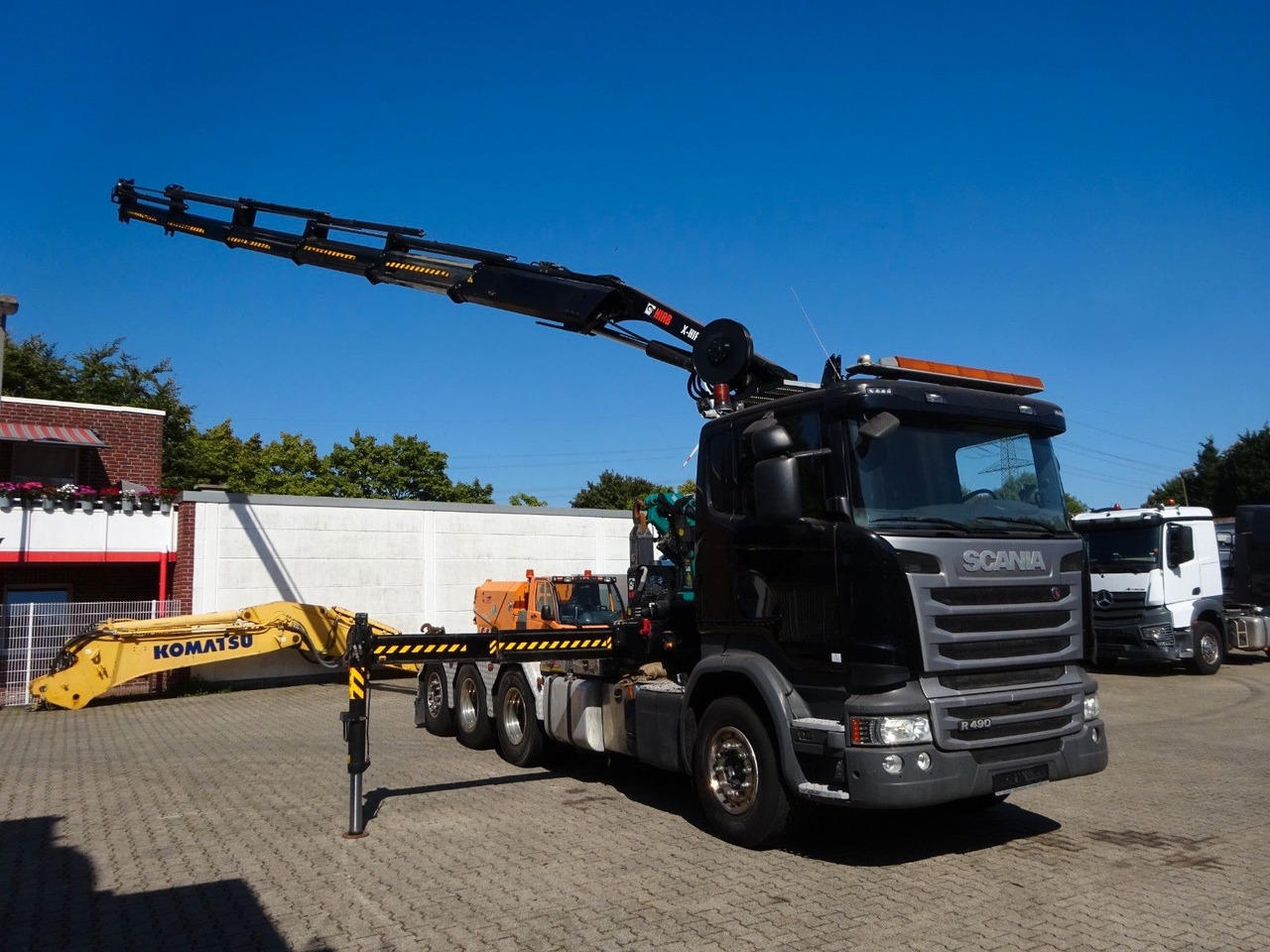 Scania R490 Abroller + HIAB 302E-6 Bj.2021 !Kran TRIDEM Scania R490 Abroller + HIAB 302E-6 Kran *BJ 2021* - Autokran, Abrollkipper: das Bild 1 Scania R490 Abroller + HIAB 302E-6 Bj.2021 !Kran TRIDEM Scania R490 Abroller + HIAB 302E-6 Kran *BJ 2021* - Autokran, Abrollkipper: das Bild 1