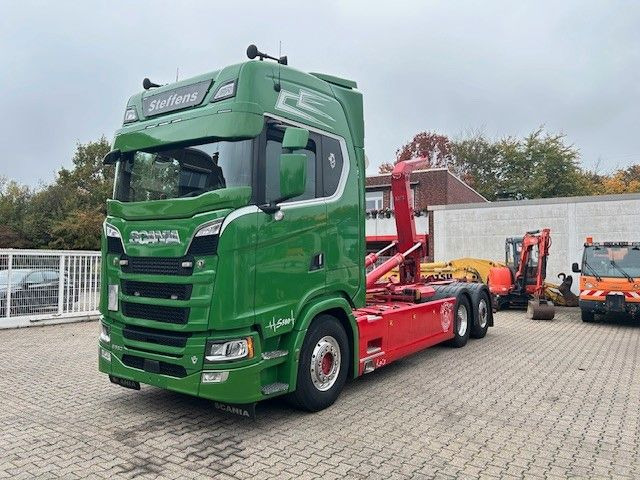 Scania S580 V8 MEILLER Abroller mit Lift+Lenkachse 6x2 - Abrollkipper: das Bild 4 Scania S580 V8 MEILLER Abroller mit Lift+Lenkachse 6x2 - Abrollkipper: das Bild 4