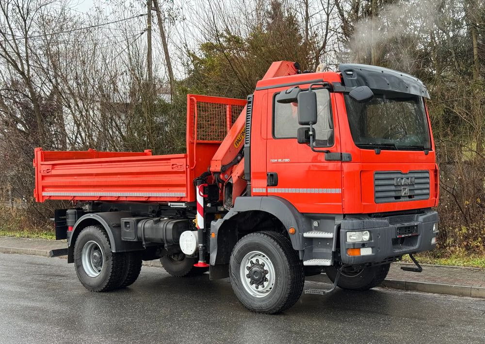 MAN * TGM 18-280 MAN 4x4 HDS Palfinger PK10500 * Kiper Wywrotka * Bardzo Dobry Stan - Kipper: das Bild 2 MAN * TGM 18-280 MAN 4x4 HDS Palfinger PK10500 * Kiper Wywrotka * Bardzo Dobry Stan - Kipper: das Bild 2