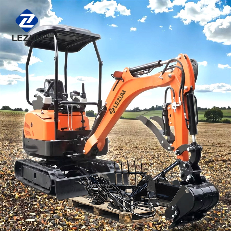LEZUM DY18 Mini Excavator Digger Miniexcavadora EPA Kubota Engine Mini Excavator For Sale With Mini Excavator Attachment Set - Kettenbagger: das Bild 1 LEZUM DY18 Mini Excavator Digger Miniexcavadora EPA Kubota Engine Mini Excavator For Sale With Mini Excavator Attachment Set - Kettenbagger: das Bild 1
