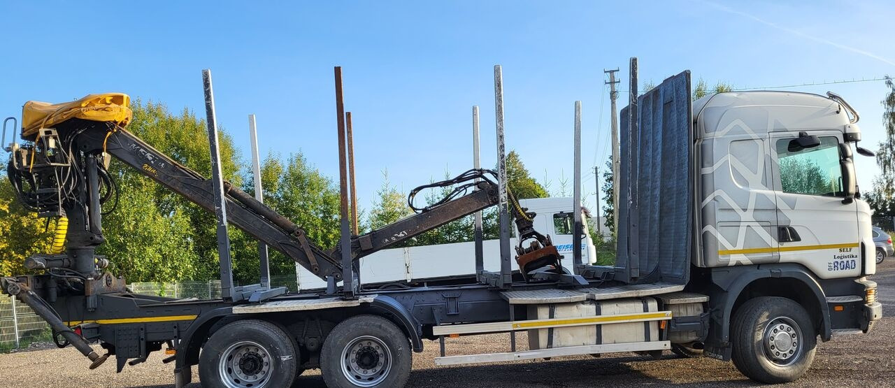 Scania G480 - Holztransporter, Autokran: das Bild 4 Scania G480 - Holztransporter, Autokran: das Bild 4
