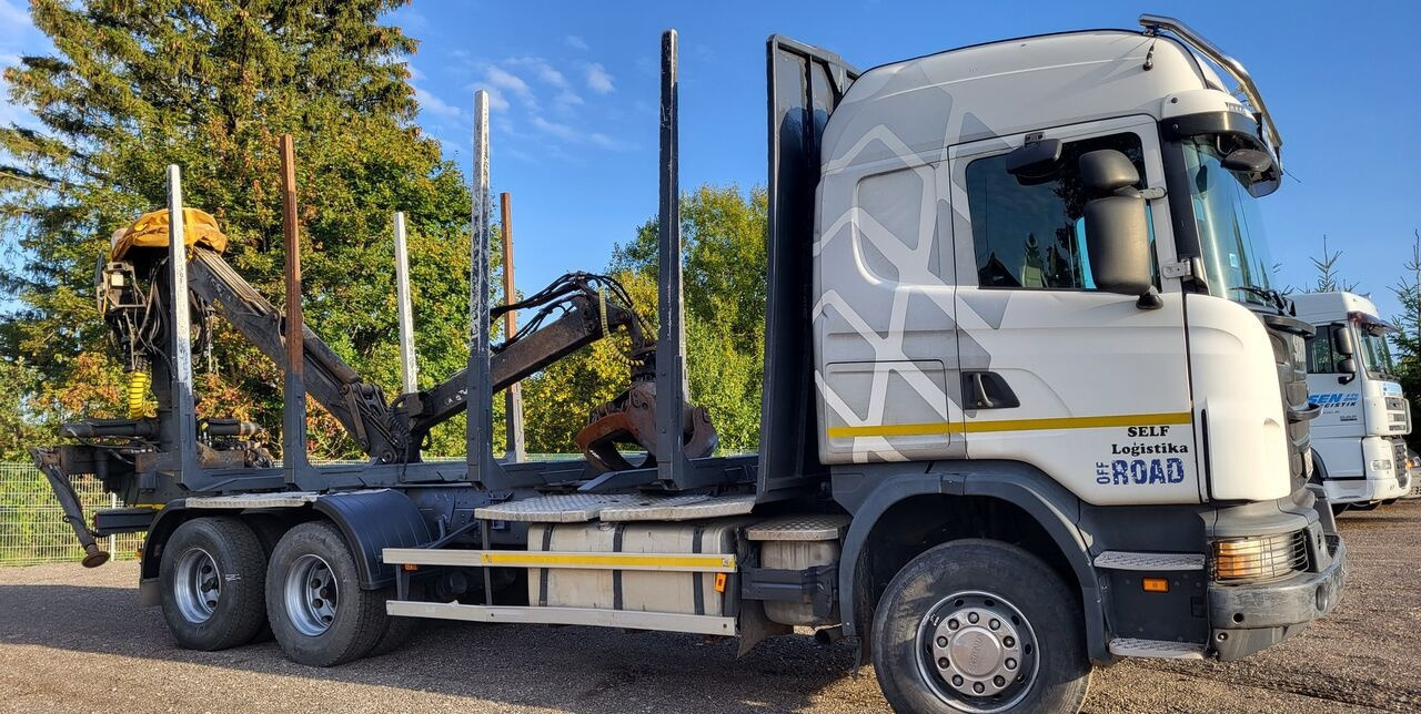 Scania G480 - Holztransporter, Autokran: das Bild 2 Scania G480 - Holztransporter, Autokran: das Bild 2