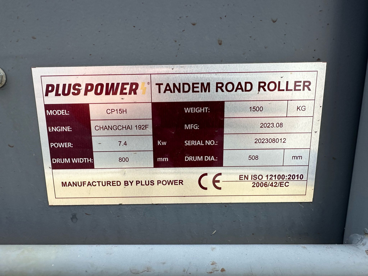 PLUS POWER CP15H VIBROCOMPACTOR CYLINDER - Walzen: das Bild 5 PLUS POWER CP15H VIBROCOMPACTOR CYLINDER - Walzen: das Bild 5