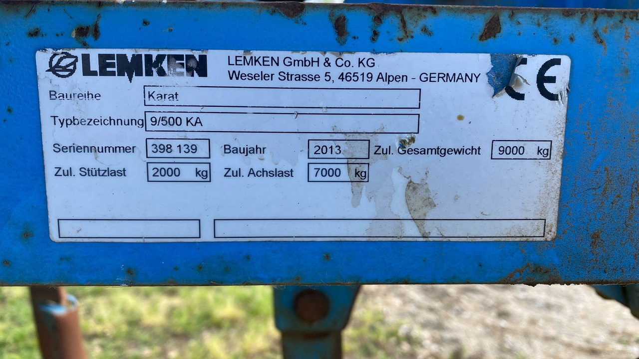 LEMKEN COLTIVATORE KARAT 9/500 KA - Grubber: das Bild 4 LEMKEN COLTIVATORE KARAT 9/500 KA - Grubber: das Bild 4