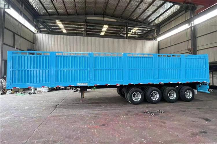 TITAN 4 Axle Fence Semi Truck Trailer for Sale price In Rwanda - Tiertransporter Auflieger: das Bild 3 TITAN 4 Axle Fence Semi Truck Trailer for Sale price In Rwanda - Tiertransporter Auflieger: das Bild 3