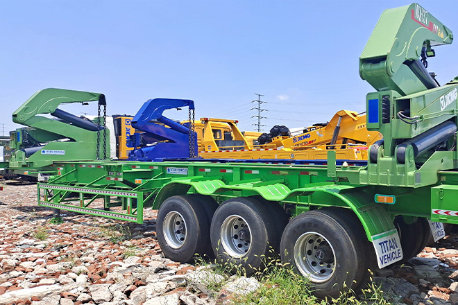 XCMG China 37Ton Side Lifter for Sale in Togo - Container/ Wechselfahrgestell Auflieger: das Bild 2 XCMG China 37Ton Side Lifter for Sale in Togo - Container/ Wechselfahrgestell Auflieger: das Bild 2