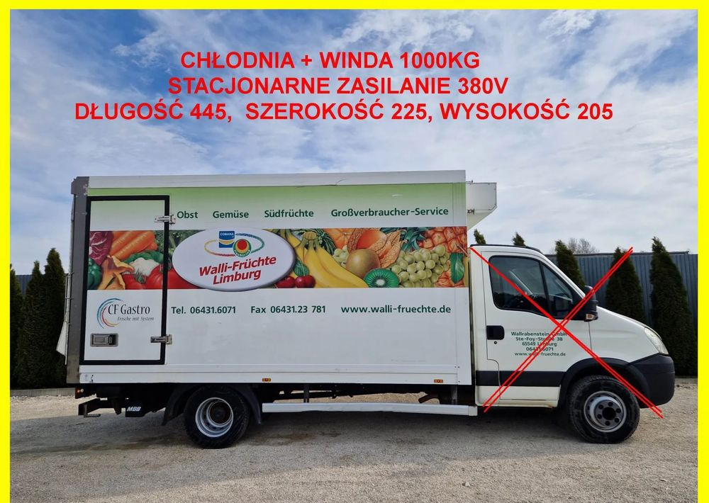 Chłodnia 8 palet + winda 1000kg, zasilanie stacjonarne, Iveco 70, Mascott, Atego, Sprinter, stan idealny! - Kühlkofferaufbau: das Bild 1 Chłodnia 8 palet + winda 1000kg, zasilanie stacjonarne, Iveco 70, Mascott, Atego, Sprinter, stan idealny! - Kühlkofferaufbau: das Bild 1