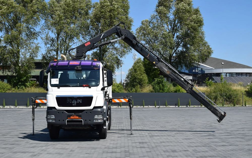MAN TGS 33.360 / 6x4 / HDS HIAB 122 E-2 HIDUO / STEROWANIE RADIOWE / WYWROTKA / HYDROBURTA / AUTOMAT / KLIMA / TEMPOMAT / KAMERA COFANIA / SPROWADZONY - Kipper, Autokran: das Bild 2 MAN TGS 33.360 / 6x4 / HDS HIAB 122 E-2 HIDUO / STEROWANIE RADIOWE / WYWROTKA / HYDROBURTA / AUTOMAT / KLIMA / TEMPOMAT / KAMERA COFANIA / SPROWADZONY - Kipper, Autokran: das Bild 2