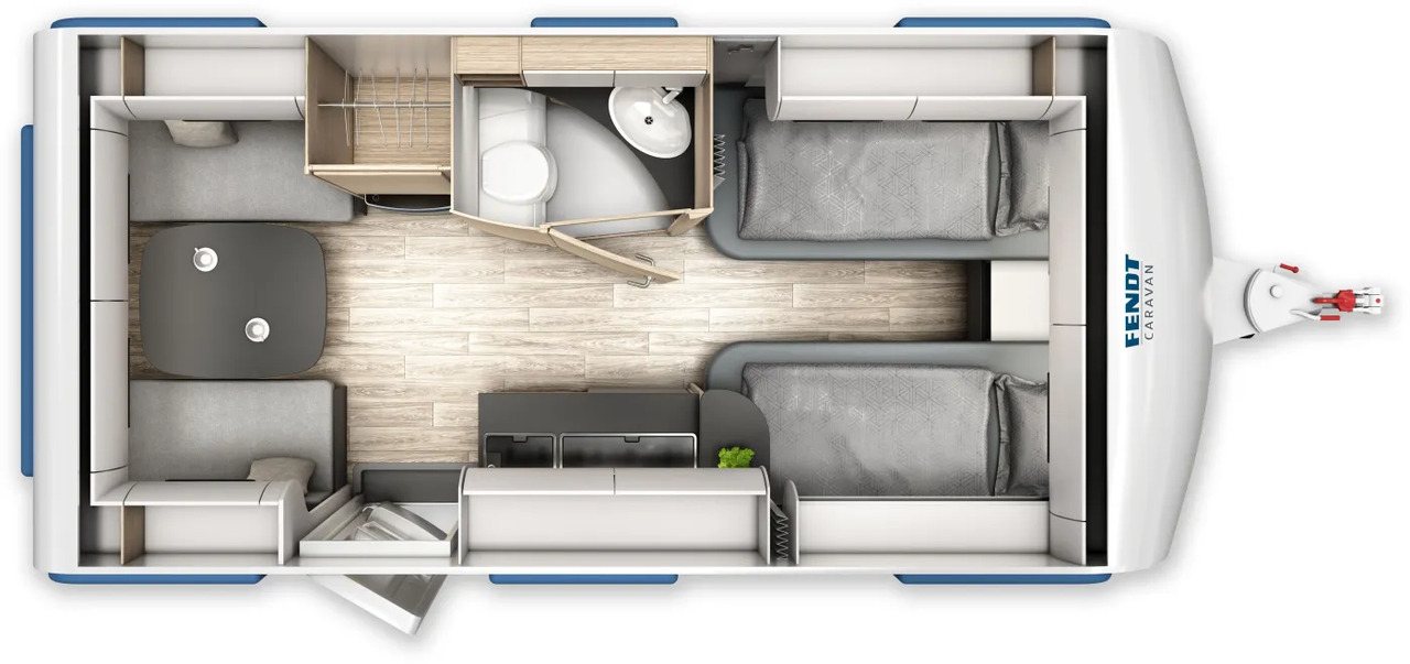 Fendt Apero 465 TG GFK, Dusche, 1.800 KG - Wohnwagen: das Bild 2 Fendt Apero 465 TG GFK, Dusche, 1.800 KG - Wohnwagen: das Bild 2