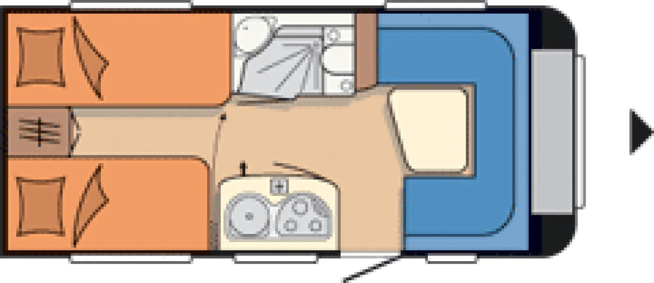 Wohnwagen Hobby De Luxe 460 LU - Wohnwagen: das Bild 2 Wohnwagen Hobby De Luxe 460 LU - Wohnwagen: das Bild 2