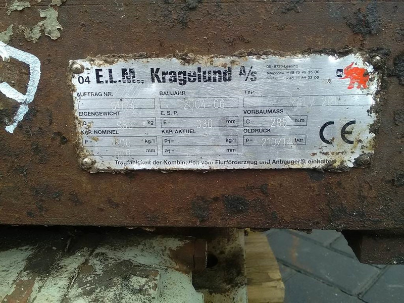 E.L.M. Kragelund A/S RELV 2011 - Sideshift - Forks - Gabel: das Bild 3 E.L.M. Kragelund A/S RELV 2011 - Sideshift - Forks - Gabel: das Bild 3