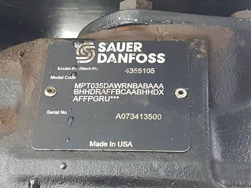 Hydraulik für Baumaschine Sauer Danfoss MPT035DAWR-4355105-Load sensing pump: das Bild 6 Hydraulik für Baumaschine Sauer Danfoss MPT035DAWR-4355105-Load sensing pump: das Bild 6