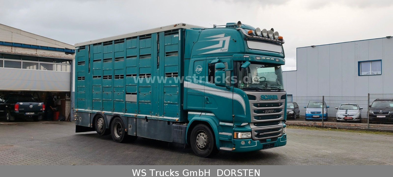 Scania R 490 Topline Menke 4 Stock Hubdach | Retader - Pferdetransporter: das Bild 2 Scania R 490 Topline Menke 4 Stock Hubdach | Retader - Pferdetransporter: das Bild 2