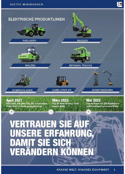 LIUGONG 9027 FE vollelektrisch, 2.680 kg - Minibagger: das Bild 5 LIUGONG 9027 FE vollelektrisch, 2.680 kg - Minibagger: das Bild 5