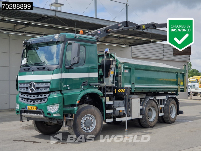 Mercedes-Benz Arocs 3342 Arocs 6X6 NL-Truck HMF 1643 Z-Crane Kran Steering Axle Big-Axle Euro 6 - Kipper, Autokran: das Bild 1 Mercedes-Benz Arocs 3342 Arocs 6X6 NL-Truck HMF 1643 Z-Crane Kran Steering Axle Big-Axle Euro 6 - Kipper, Autokran: das Bild 1