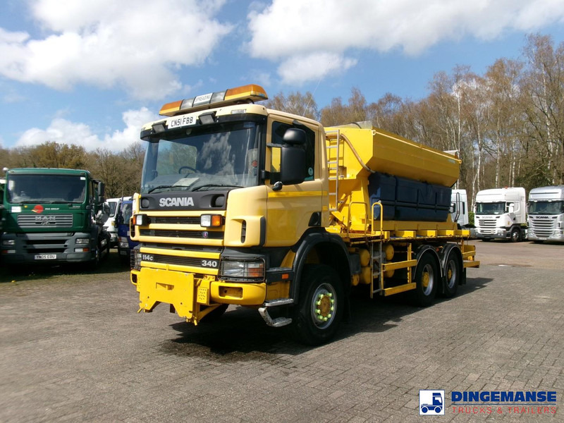 Scania P114-340 CB 6X6 RHD gritter / snow plough - Schneeräumfahrzeug: das Bild 1 Scania P114-340 CB 6X6 RHD gritter / snow plough - Schneeräumfahrzeug: das Bild 1
