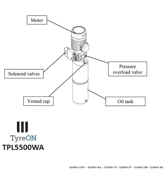 Werkstattgerät TPL5500WA 4 post alignment lift - 5.6 meter runways - Fully integrated free wheels lifting system - 5.5T: das Bild 10 Werkstattgerät TPL5500WA 4 post alignment lift - 5.6 meter runways - Fully integrated free wheels lifting system - 5.5T: das Bild 10