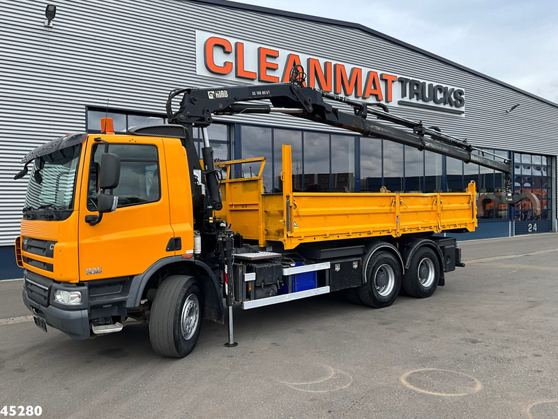 DAF FAT 75 CF 340 6x4 Manual Full steel Hiab 16 Tonmeter laadkraan - Kipper, Autokran: das Bild 2 DAF FAT 75 CF 340 6x4 Manual Full steel Hiab 16 Tonmeter laadkraan - Kipper, Autokran: das Bild 2
