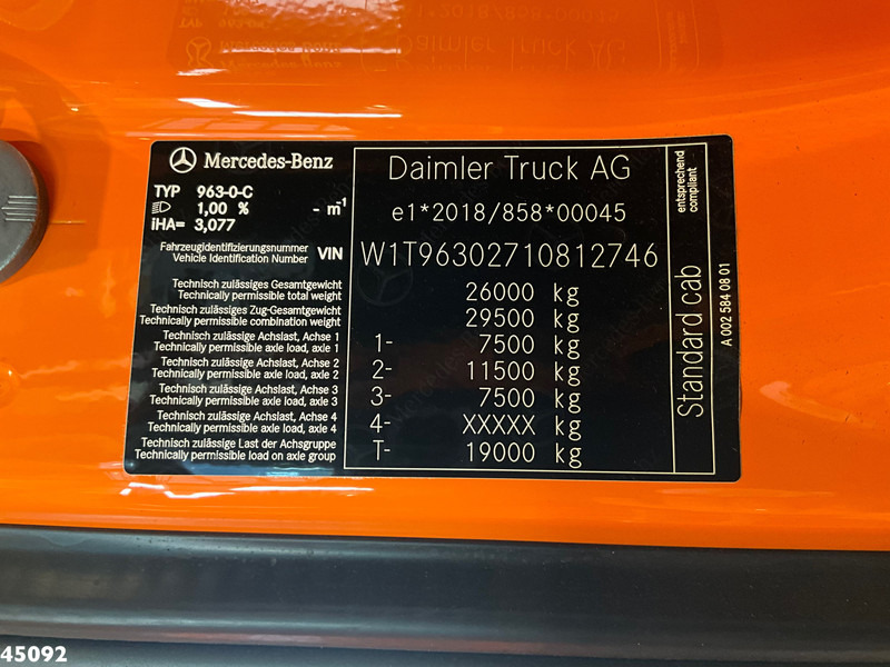 Müllwagen Mercedes-Benz Actros 2533 Euro 6 Zoeller 22m³: das Bild 20